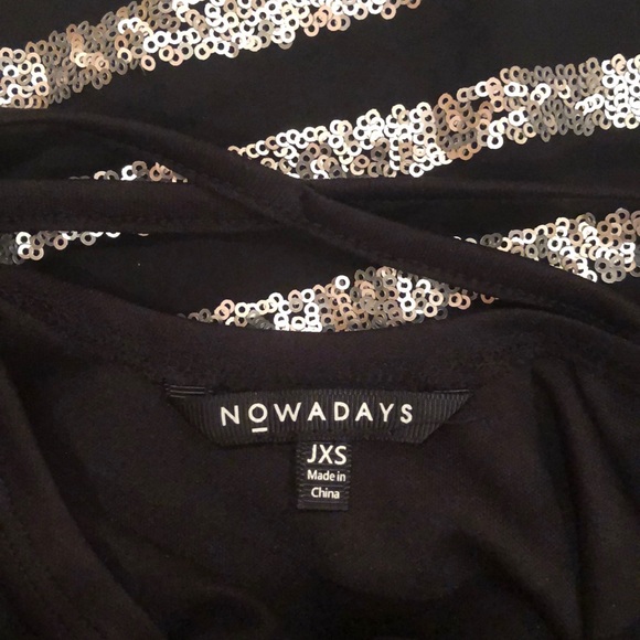 Junior Girls dressy black silver sequins dress JXS - Picture 4 of 4